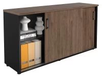 Офисный шкаф NWT 0714 темный орех/антрацит