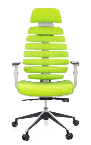 Кресло Ergo Grey (ткань салатовая)